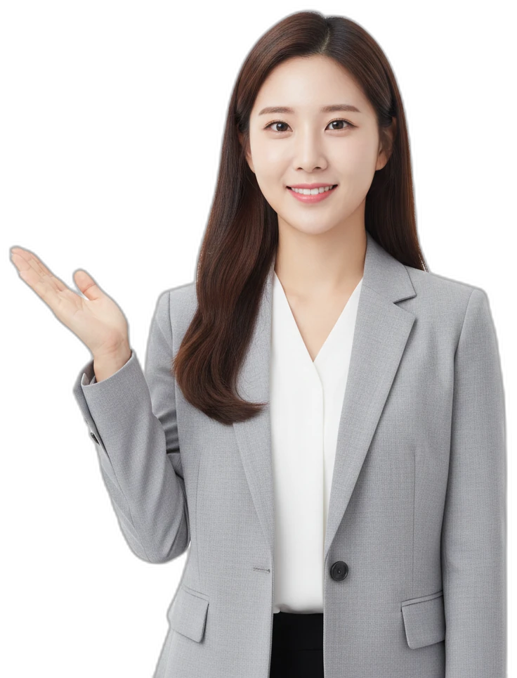 손을 펴 상담을 안내하는 상담원